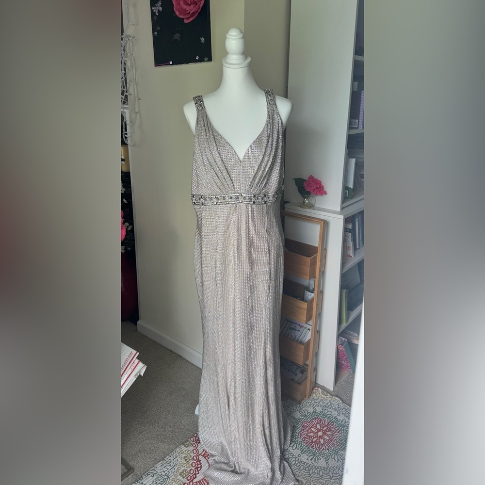 Metallic Evening Gown